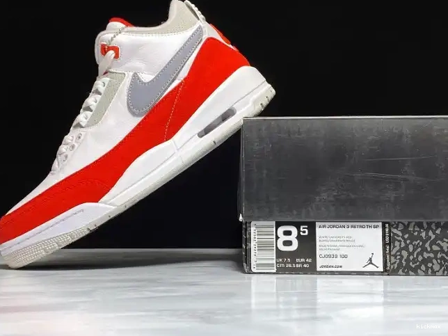 Cheap MAX 3 CJ0939-100 Retro University Air Jordan Red White Tinker 0404